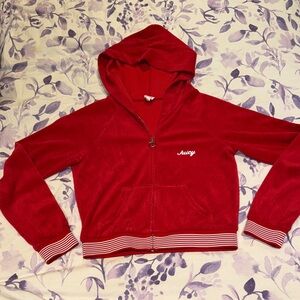 Juicy Couture  Red Zip-Up Hoodie